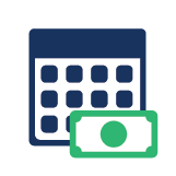 Dollar and calendar icon