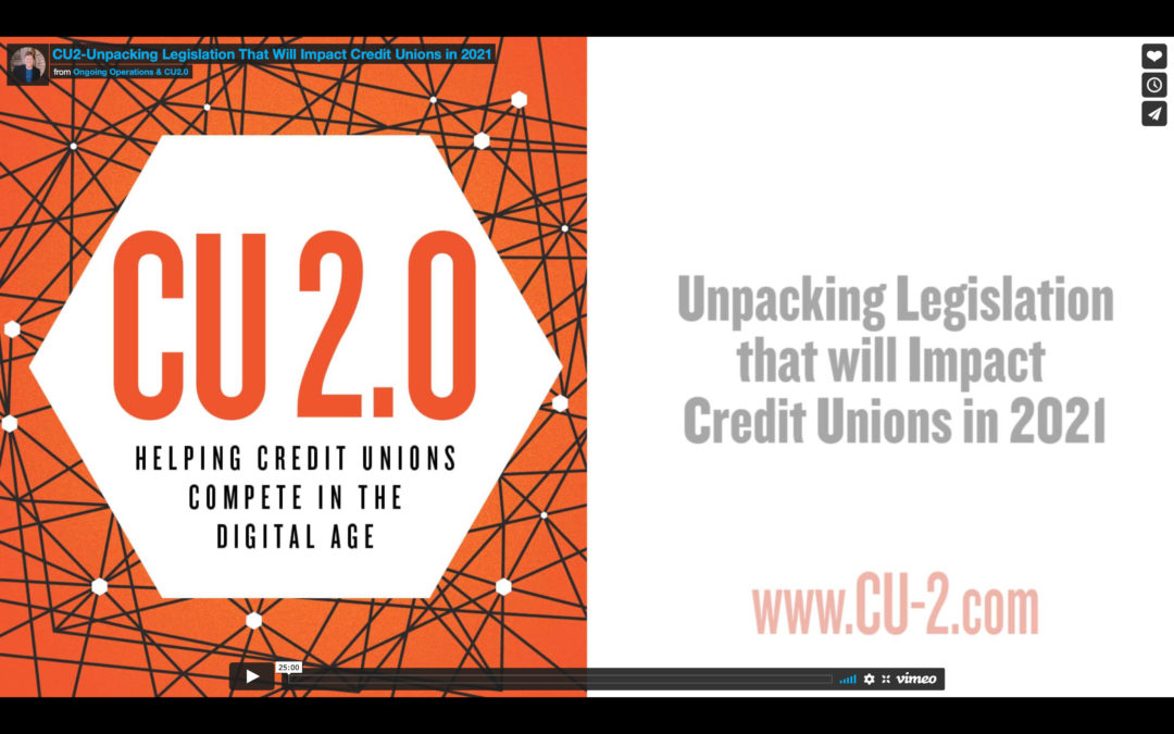 Unpacking legislation that will impact credit unions